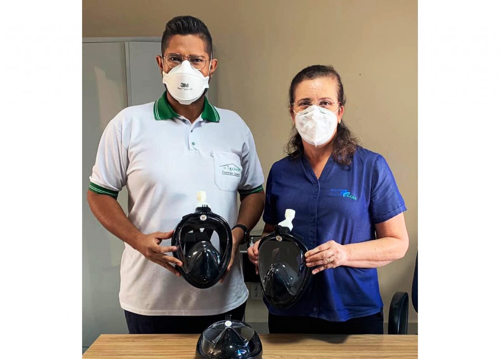 OSVALDO CRUZ: Santa Casa recebe máscaras de mergulho adaptadas que diminuem intubação