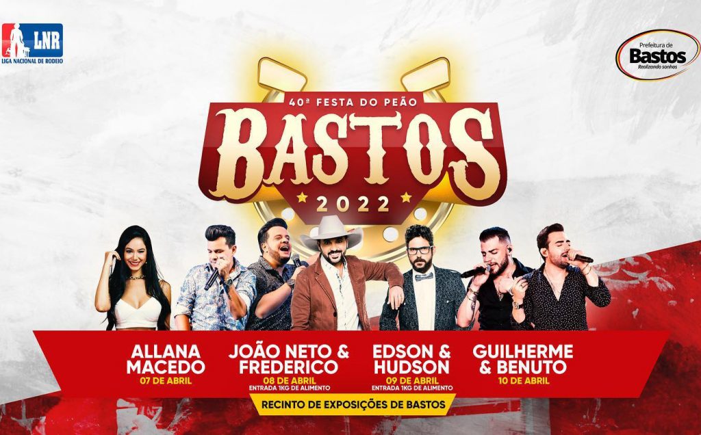 Festa do Peão de Bastos começa hoje com vários shows e atrações
