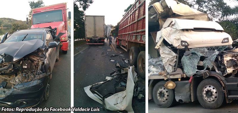 Caminhoneiro da região sai sem ferimentos de grave acidente em Minas
