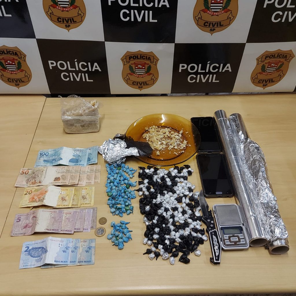 Casal é preso pela Polícia Civil com grande quantidade de drogas