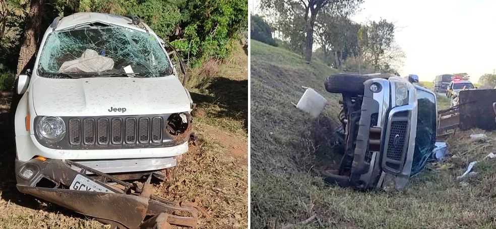 Acidente entre três veículos deixa mulher ferida em rodovia de Promissão