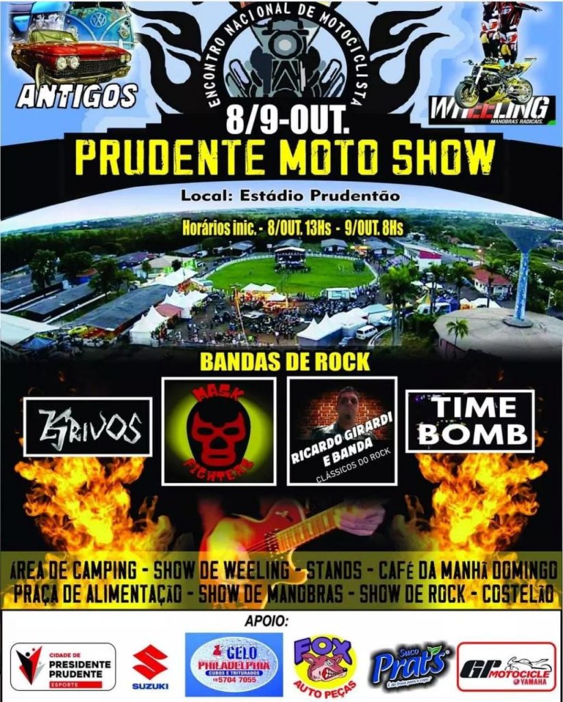 Prudente terá Encontro Nacional de Motociclistas neste final de semana