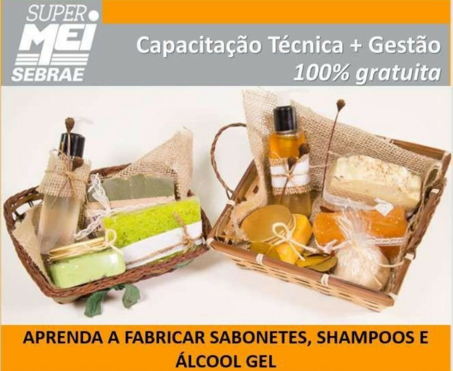 IRAPURU: Curso do Senai ensina fabricação de sabonetes, shampoos e álcool gel