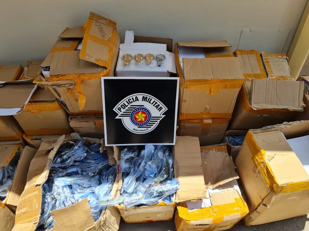 Quase 7 mil relógios do Paraguai são apreendidos em ação policial