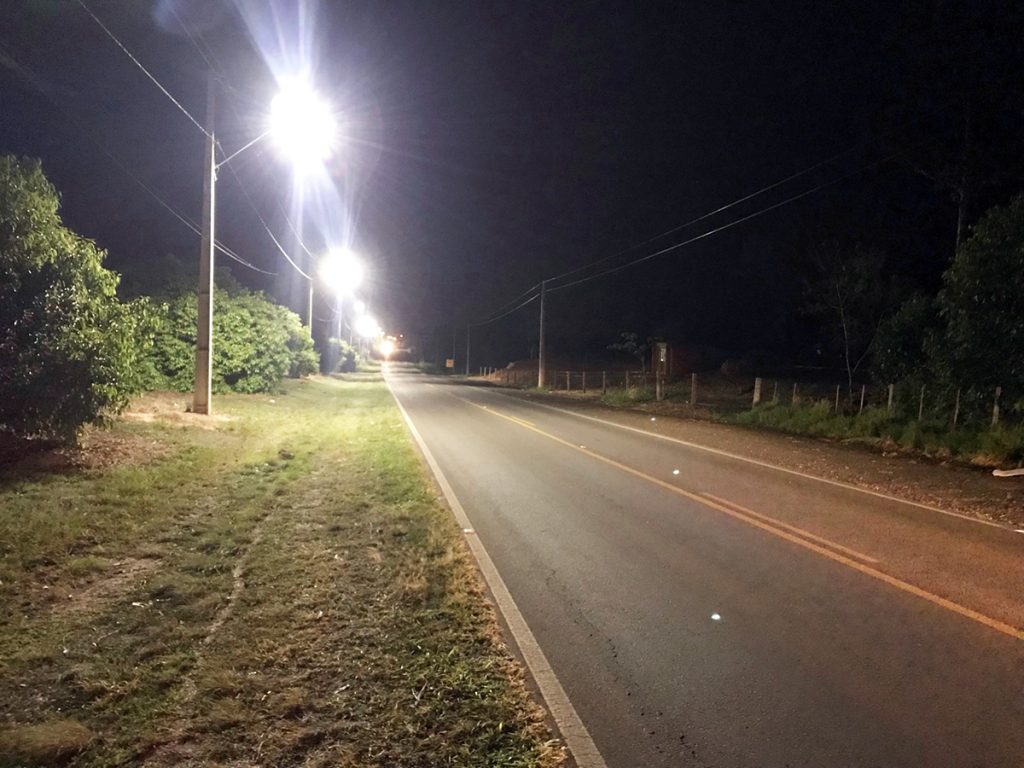 Trecho da vicinal entre Lucélia e Adamantina ganha iluminação