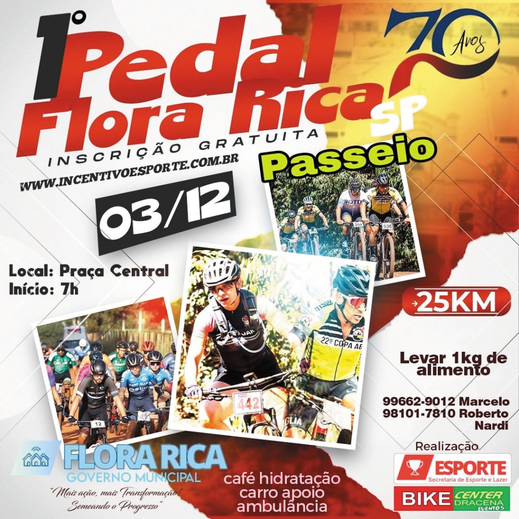 1º Pedal Flora Rica – Passeio Mountain Bike 25km