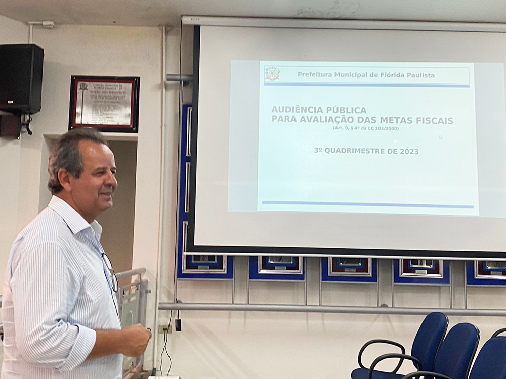 FLÓRIDA: Audiência Pública apresenta números do cumprimento de metas fiscais