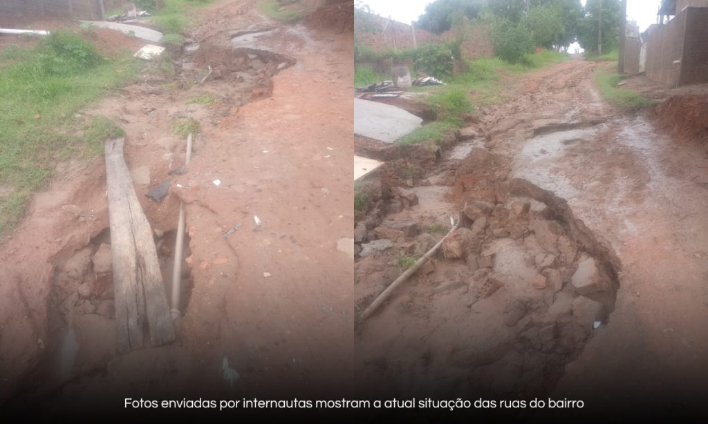 IRAPURU: Moradores enfrentam lama e buracos e pedem solução