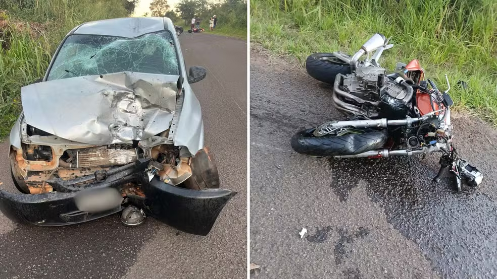 Motociclista morre após batida com carro