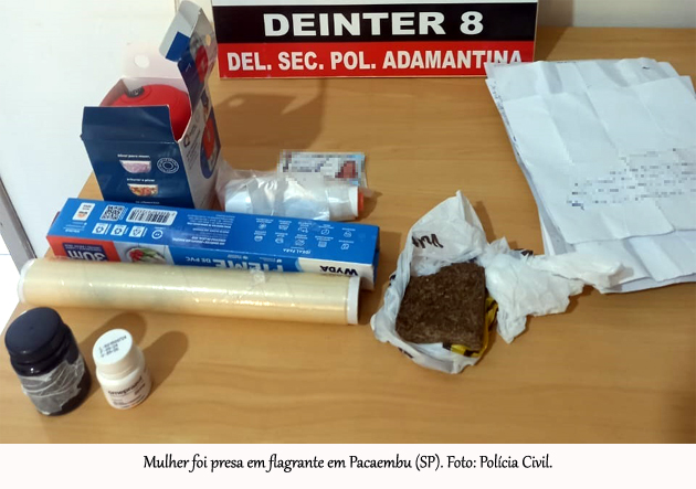 Mulher é presa por tráfico de drogas em casa usada por visitantes de detentos em Pacaembu