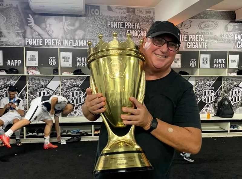 Pacaembuense Ivo Secchi conquista título inédito com a Ponte Preta no Brasileirão da Série C