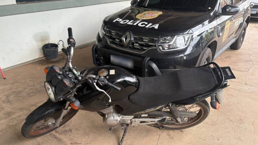 Motocicleta furtada em Dracena é encontrada e recuperada em Junqueirópolis