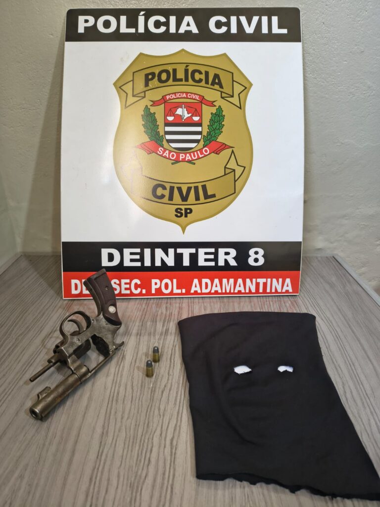 Arma usada em tentativa de latrocínio é apreendida pela Polícia Civil de Osvaldo Cruz