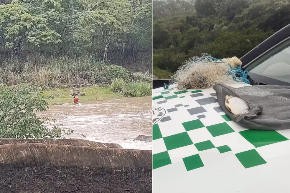 PARAPUÃ: Durante a Piracema, homem é flagrado pescando em área proibida