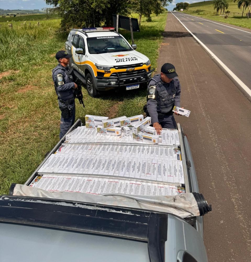 Polícia Rodoviária apreende mais 20 mil maços de cigarro contrabandeados