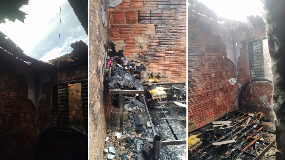 Incêndio atinge residência no Jardim Bela Vista em Flórida Paulista