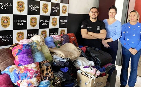 PACAEMBU: Polícia Civil realiza entrega da doação da Campanha do Agasalho para o Fundo Social