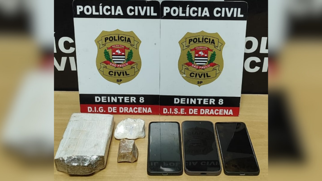 Suspeitos de tráfico e associação são presos com cocaína, crack e maconha em Panorama