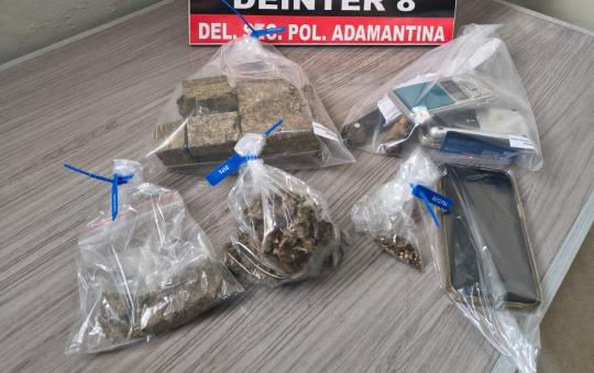 Operação da Polícia Civil prende 3 e apreende 1 kg de maconha em Osvaldo Cruz