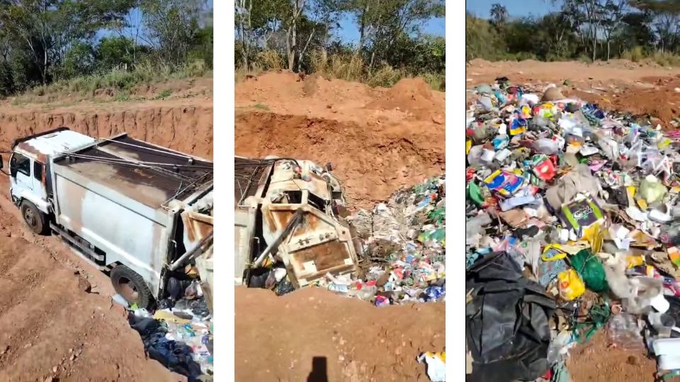 PACAEMBU: Moradores denunciam caminhão quebrado em vala no aterro e problemas na coleta de lixo