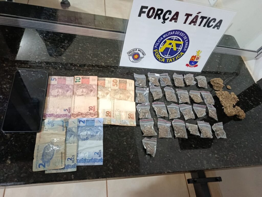 Força Tática prende homem por tráfico em Flórida Paulista