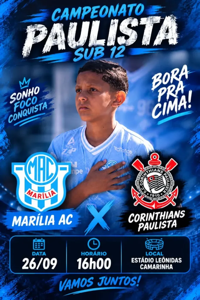 Atleta de Pacaembu enfrenta o Corinthians pelo Campeonato Paulista