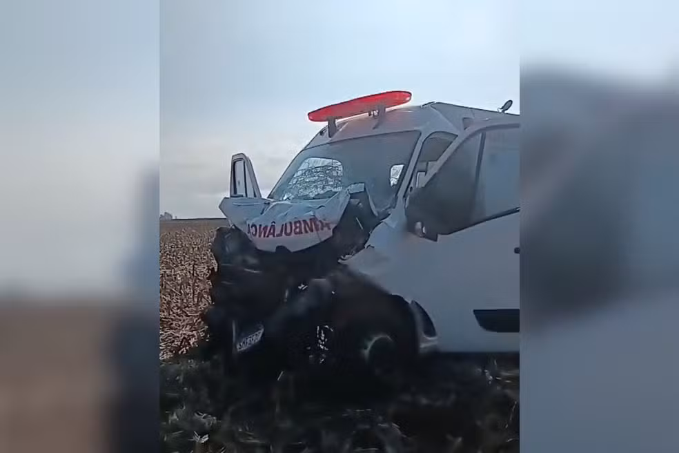 Paciente morre em acidente com ambulância que a levava para casa horas após receber alta em MS