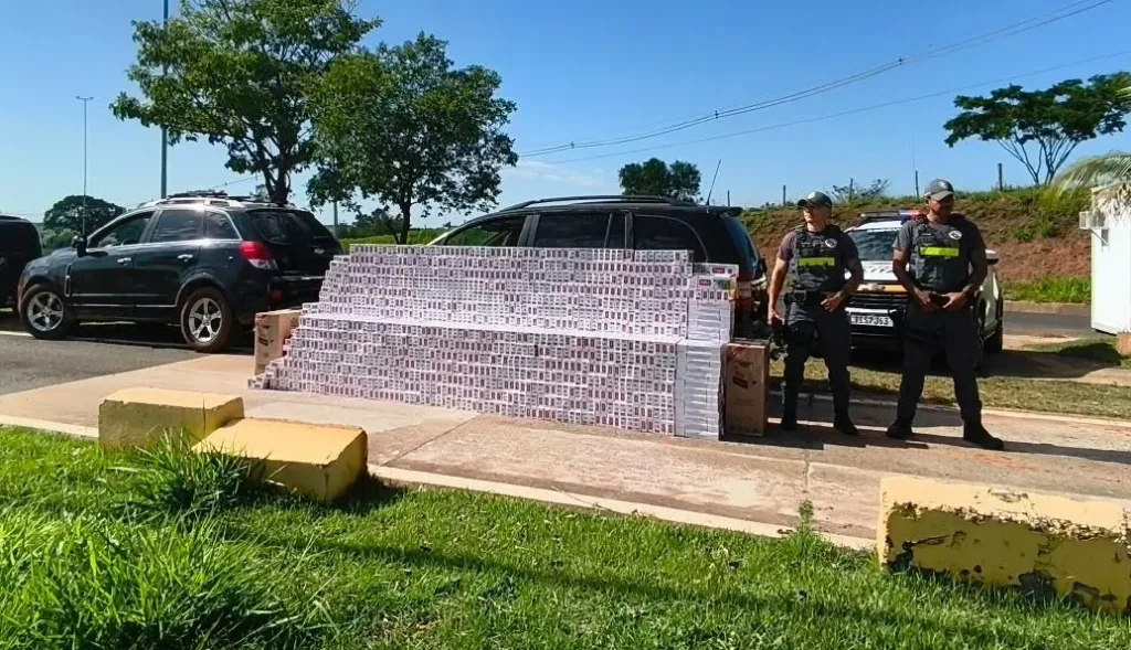 Fiscalização apreende 61,5 mil maços de cigarros contrabandeados em Dracena